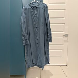 CP Shades Maxi Shirt Dress Corduroy Ombré